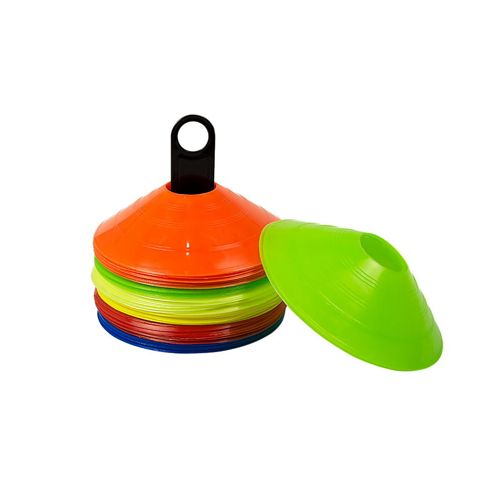 60 Pack Sports Training Discs Markers Cones Soccer AFL Exercise Personal Fitness