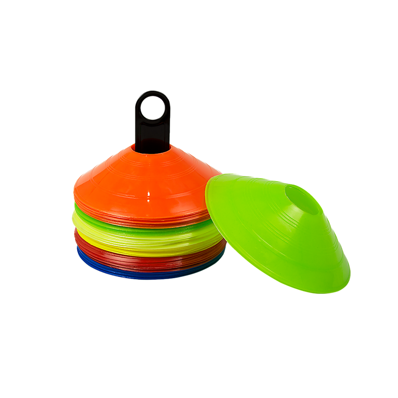 60 Pack Sports Training Discs Markers Cones Soccer AFL Exercise Personal Fitness