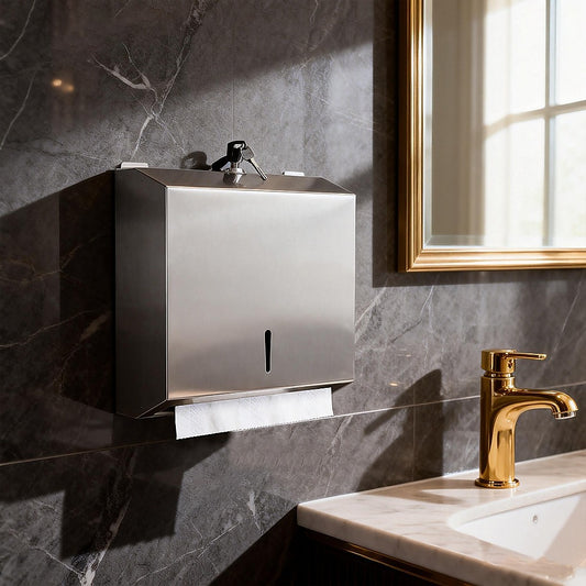 304 Stainless Steel Wall Mounted Paper Towel Dispenser Holder