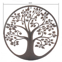 Laser  Cut Round Tree Of Life Wall Art 60cm