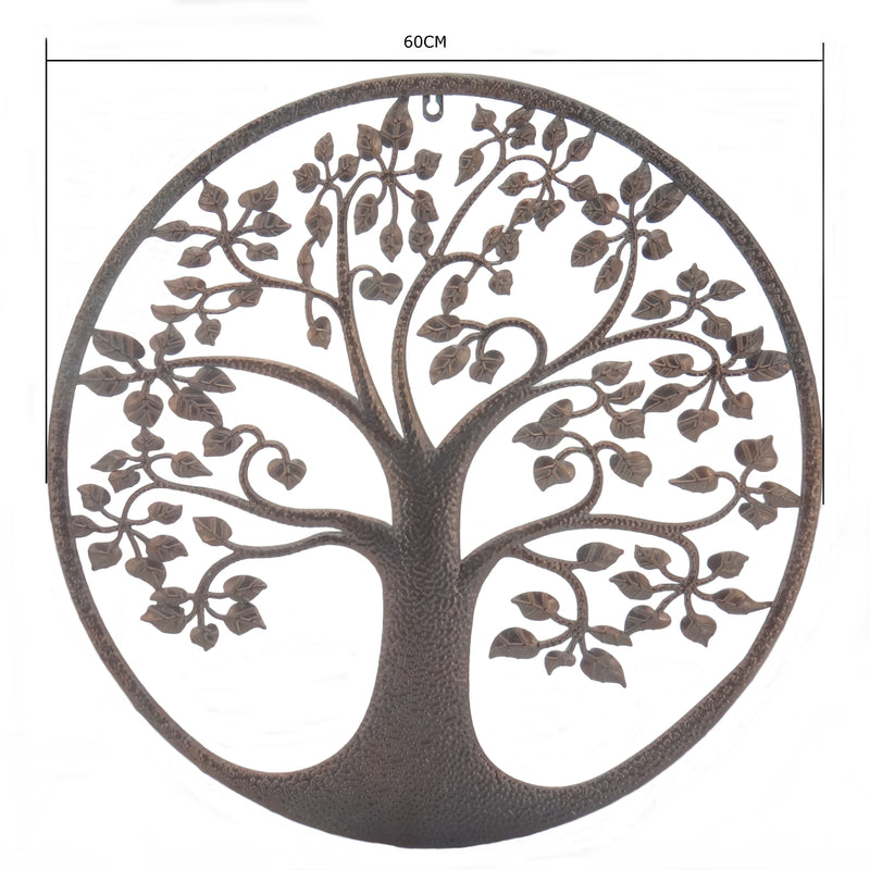 Laser  Cut Round Tree Of Life Wall Art 60cm