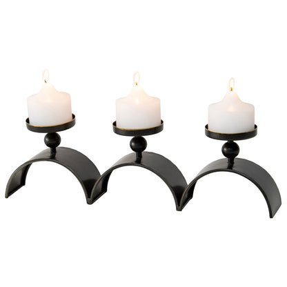 Elementals Three Arch Pillar Candle Holder 48cm