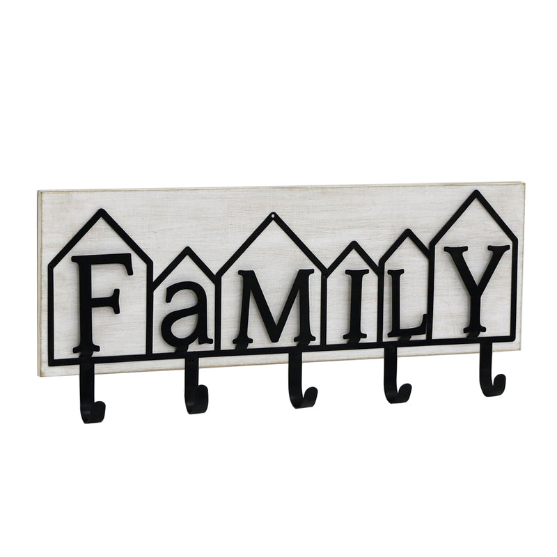 Family 5 Hook Wall Hanging 60cm
