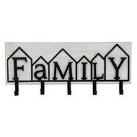 Family 5 Hook Wall Hanging 60cm