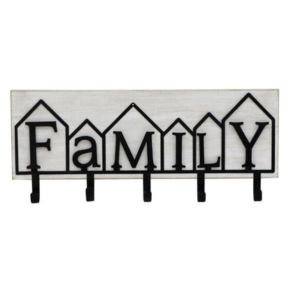 Family 5 Hook Wall Hanging 60cm