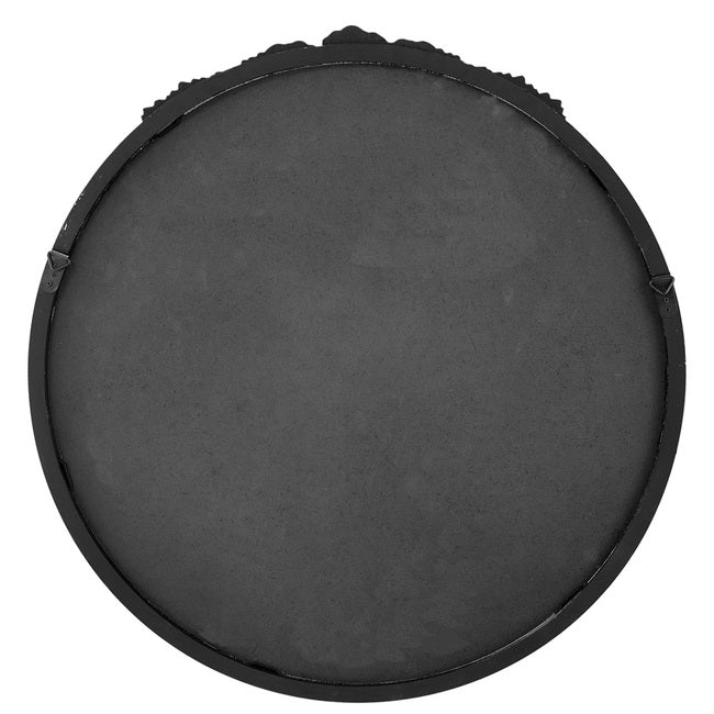 Bingley Rose Black Speckled Round Mirror 82cm