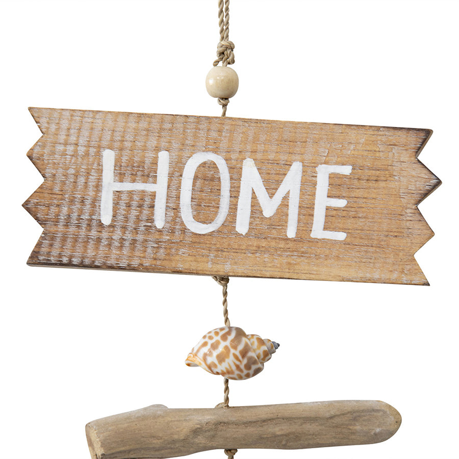 Handcrafted Our Home 2-Piece Driftwood W Fish Wall Art 15x50cm