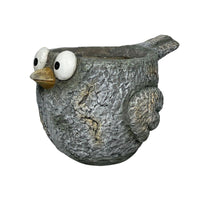 Curious Bird Planter W  Hole & Plug 41x24cm
