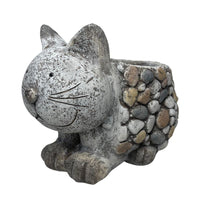 Kitten Planter W  Hole & Plug 29x21cm