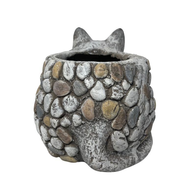 Kitten Planter W  Hole & Plug 29x21cm