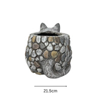 Kitten Planter W  Hole & Plug 29x21cm