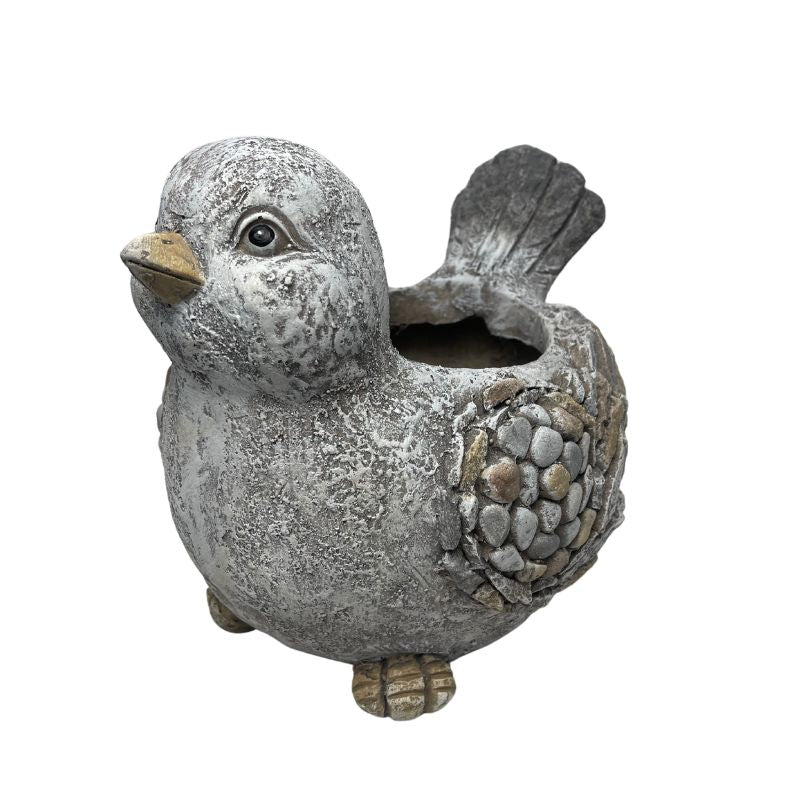 Baby Bird Planter W  Hole & Plug 33x26cm