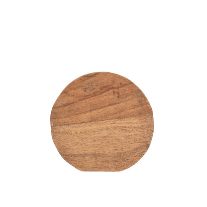 Handcrafted Natural 4pc Coaster Set w Tie 10cm