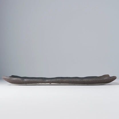 Platter Rectangular 35cm Stone Slab Glaze