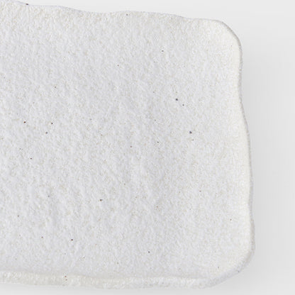 Platter Rectangular 35cm Shell White Glaze