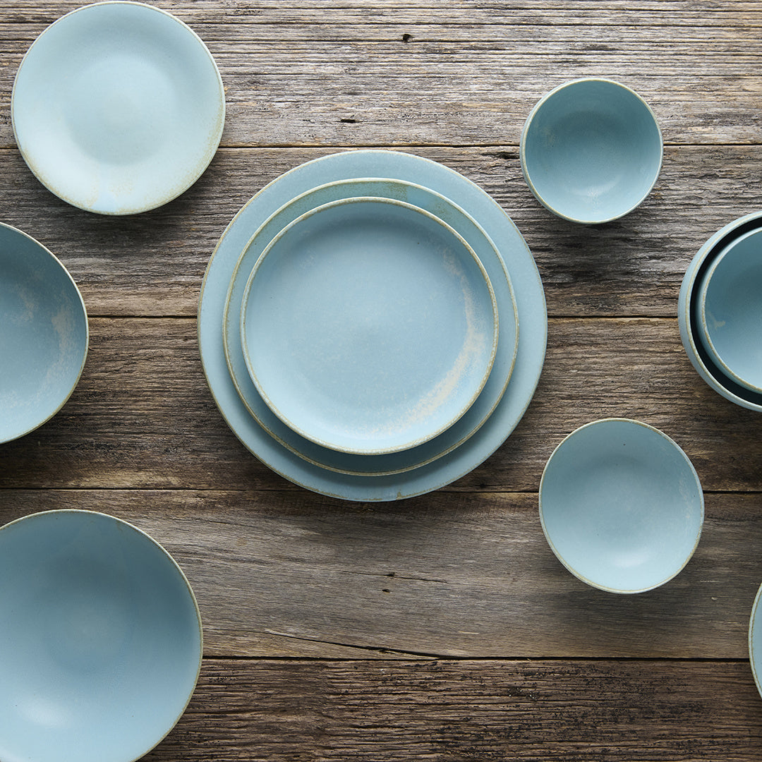 Bowl Oval 16.5cm Soda Blue Glaze