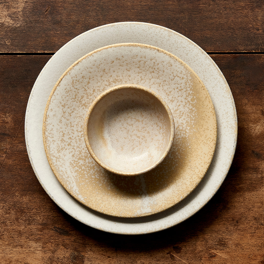 Side Plate 21cm White Fade Glaze