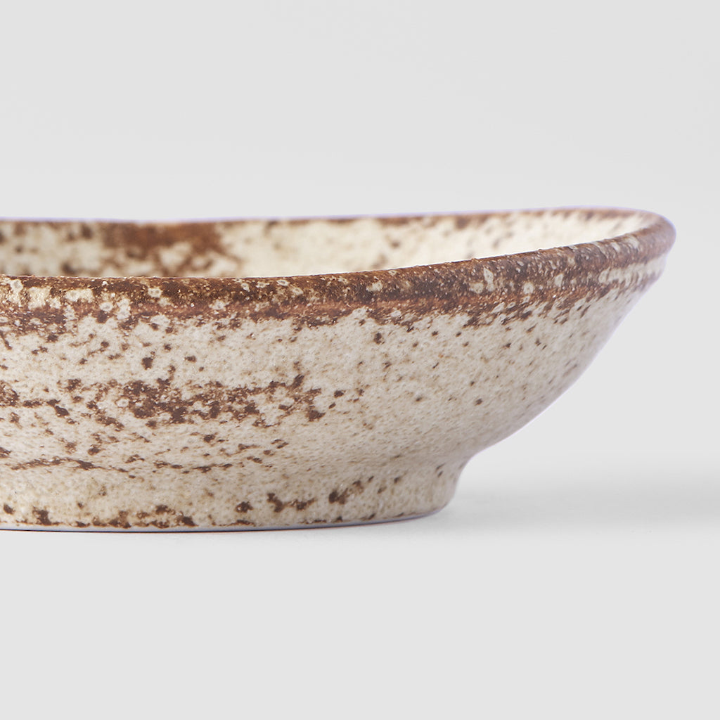 Sauce Dish Organic Shape 8cm Sand Fade Glaze