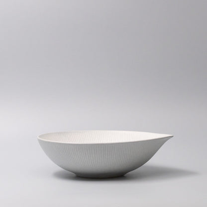 Large Bowl 24cm Snow Leaf Glaze