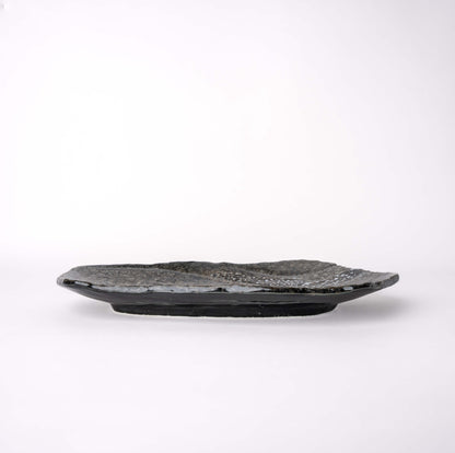 Sashimi Plate 27cm Shiranami Glaze
