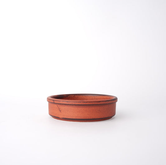 Orange Donabe 13cm Oven Dish High Side