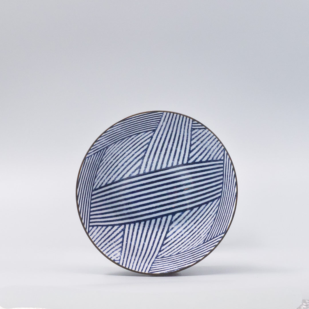 Bowl 16cm Thatched Navy Design