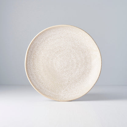 Dinner Plate 24cm White Fade Glaze