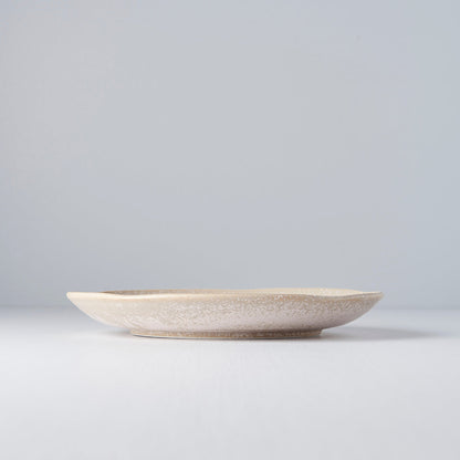 Dinner Plate 24cm White Fade Glaze