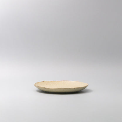 Plate Dinner Organic Shape 24cm Sand Fade Glaze