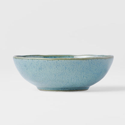 Bowl Oval 14cm Peacock Glaze