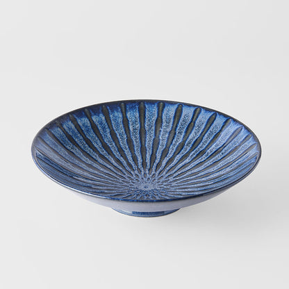 Serving Bowl 28cm Water Channels Glaze