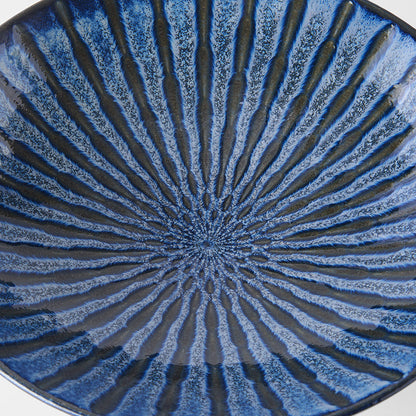 Serving Bowl 28cm Water Channels Glaze