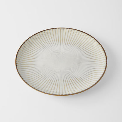 Dinner Plate 23.5cm White Sendan Glaze