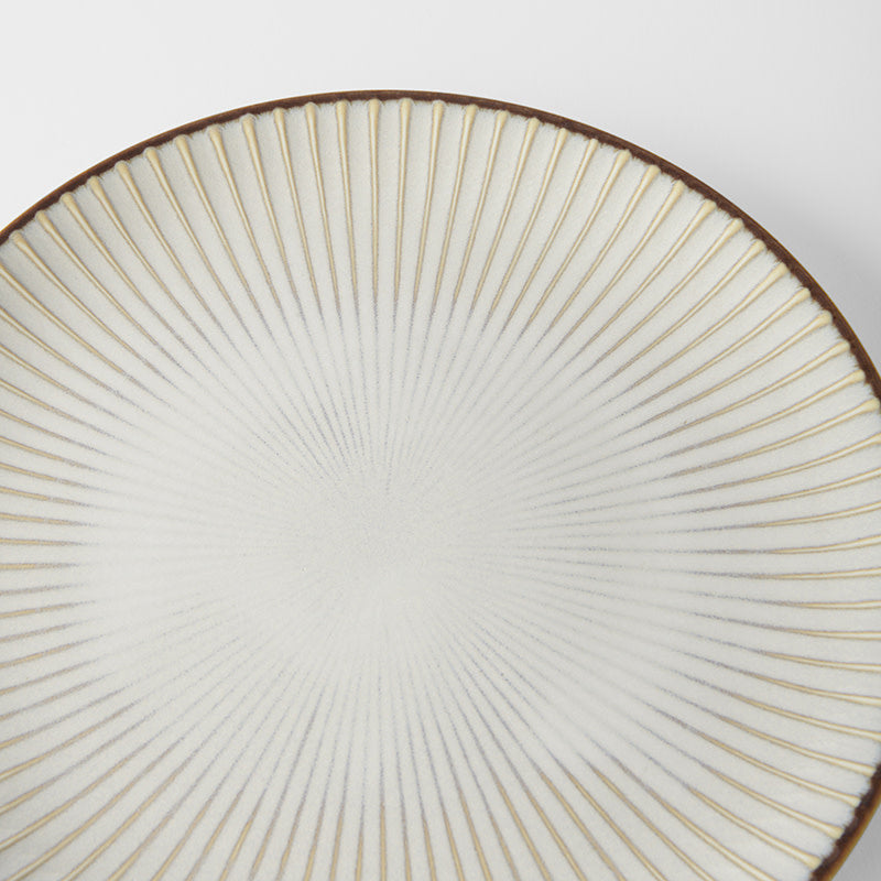 Dinner Plate 23.5cm White Sendan Glaze