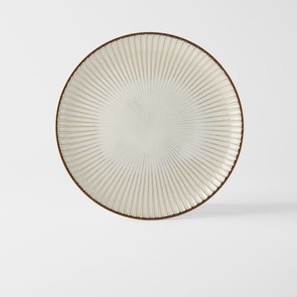 Dinner Plate 23.5cm White Sendan Glaze