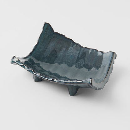 Sushi Plate Swept Side 26cm Neptune Glaze