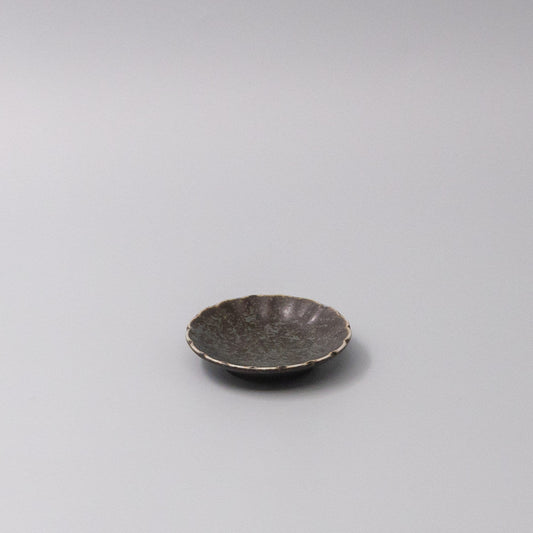 Sauce Dish 8cm Scallop Indigo Fade Glaze