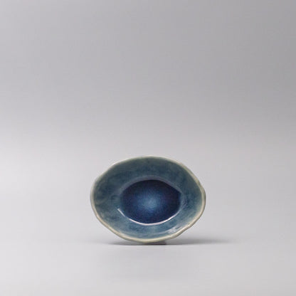 Bowl Oval 13.5cm Amane Sapphire Glaze