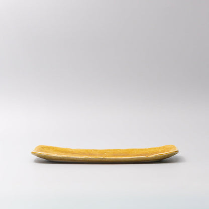 Plate Sashimi 31cm Amane Amber Glaze