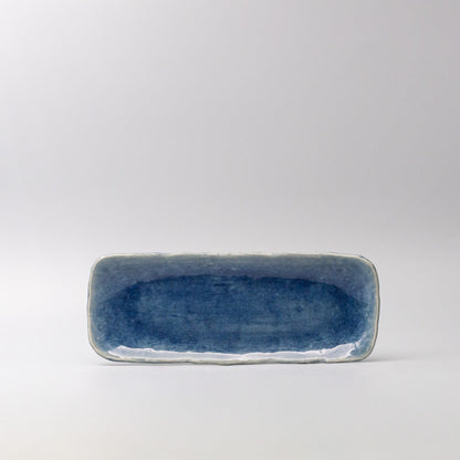 Plate Sashimi 31cm Amane Sapphire Glaze