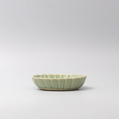 Bowl Oval 16cm Amane Emerald Glaze