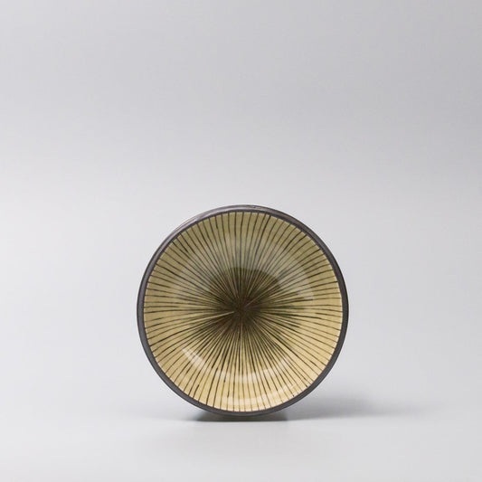 Bowl 13cm Green Converging Line Glaze