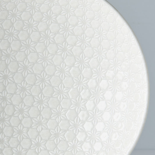 Ramen Bowl 24.5cm White Star Glaze