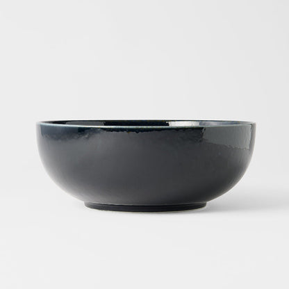 Serving Bowl 24cm Copper Swirl Glaze