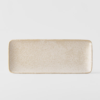 Plate Rectangular 29.5cm White Fade Glaze