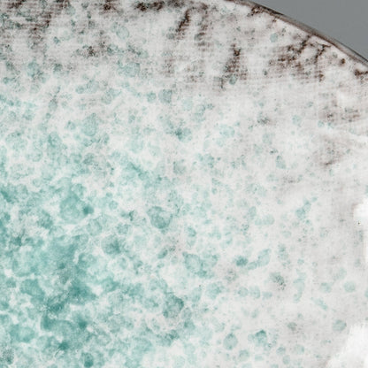 Plate Oval 24x17cm Aqua Splash Glaze