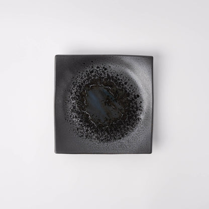 Plate Square 16cm Black Pearl Glaze