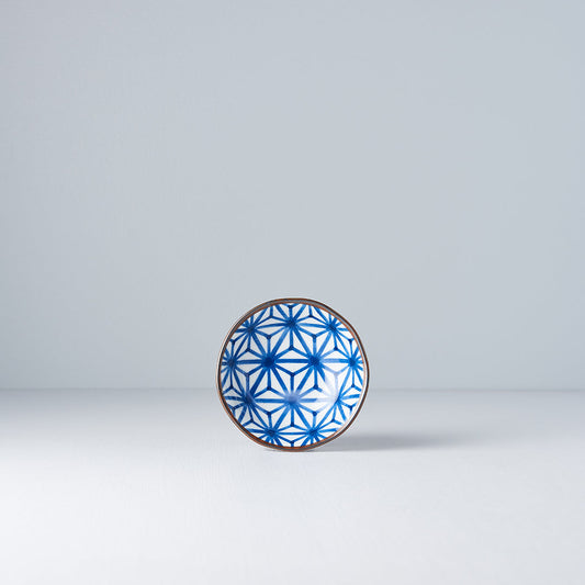 Sauce Dish 11cm Indigo Ikat Starburst Design