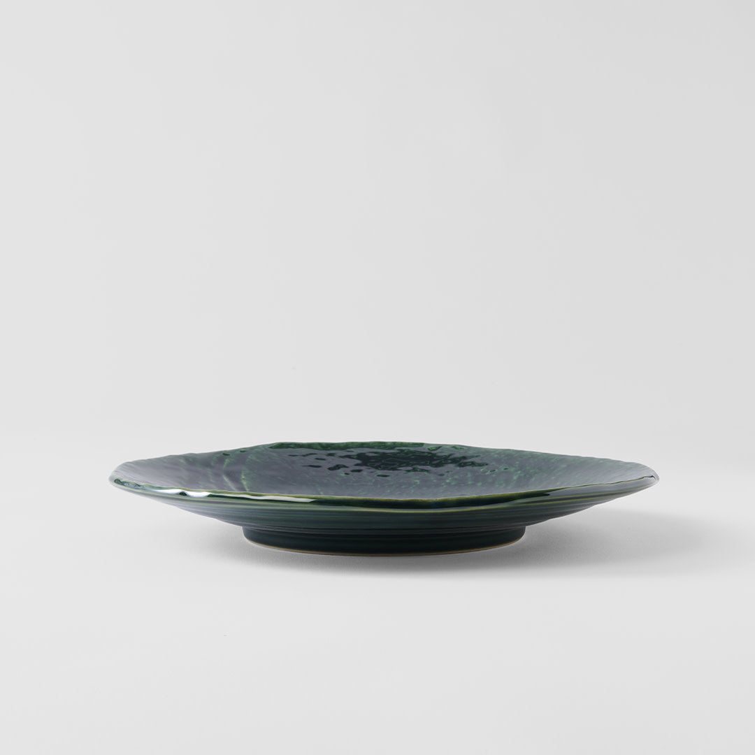Dinner Plate Organic 27cm Oribe Green Glaze