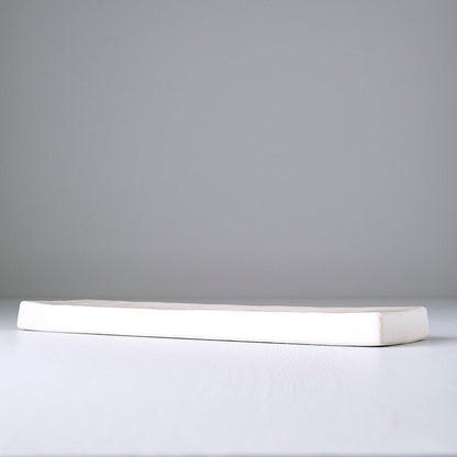 Plate Rectangular 29 x 9cm Craft White Glaze